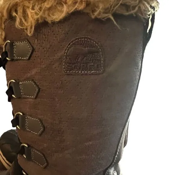 Sorel Women's Arctic Tivoli High Pewter Joan of Arctic Boots Gray Size 6.5