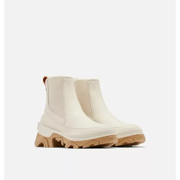 Sorel Women's Brex Boot Chelsea Waterproof Boot, Beige Size 8