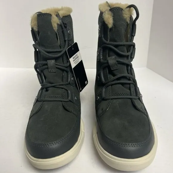 Sorel Women's Explorer II Joan Faux Fur Waterproof Boots Black, Size 7 M