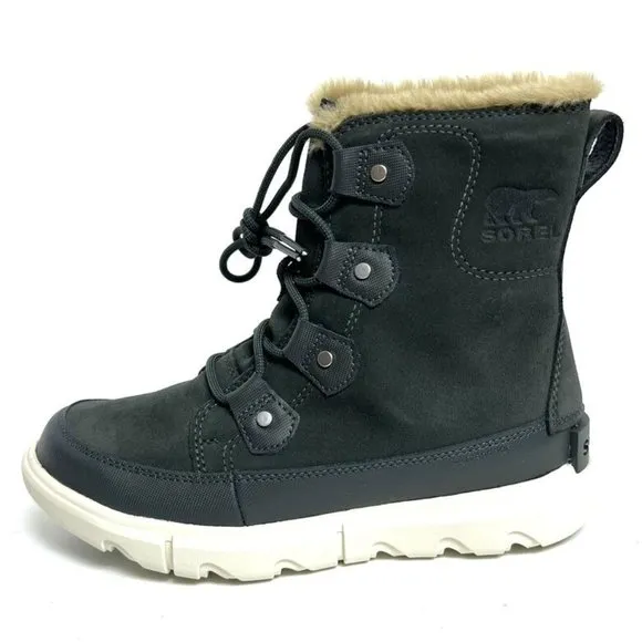 Sorel Women's Explorer II Joan Waterproof Winter Boots Gray, Size 6 M