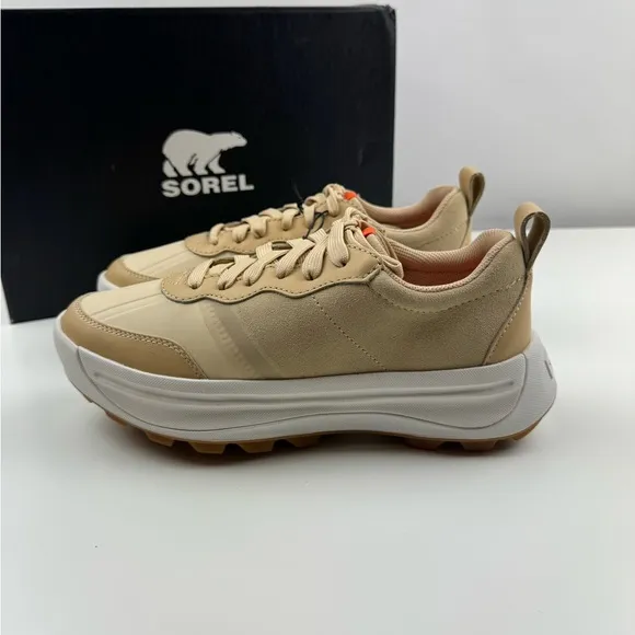 Sorel Women’s Size 8 ONA 503 Low Ceramic/ Bleached Ceramic Fashion Sneaker Shoes
