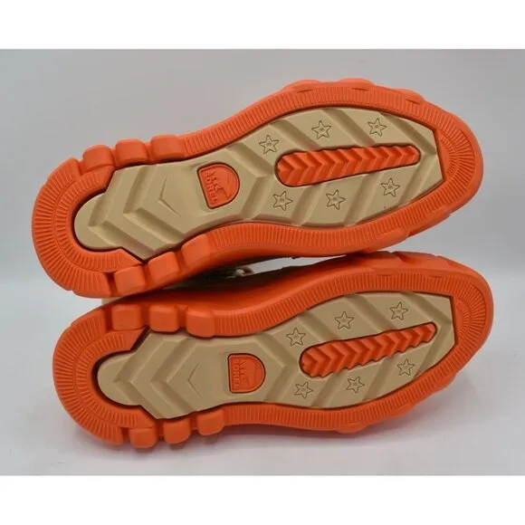 Sorel Womens Size 9.5 Caribou X Ceramic Orange Waterproof Leather Platform Boots