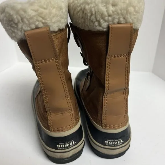 Sorel Women's Winter Carnival, Waterproof Brown Snow Boots, Size 8M