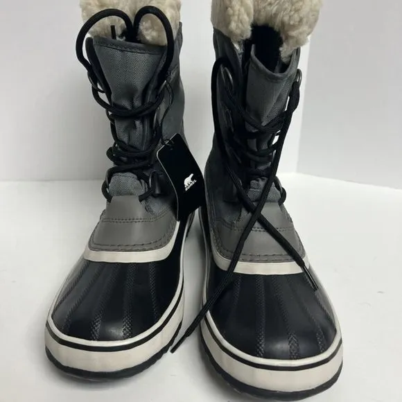 Sorel Women's Winter Carnival Waterproof Gray Boots, Size 8.5 M