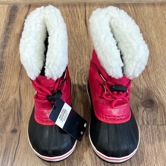Sorel Yoot Pac Nylon Children's Waterproof Boots Bright Rose Size 9 New In Box
