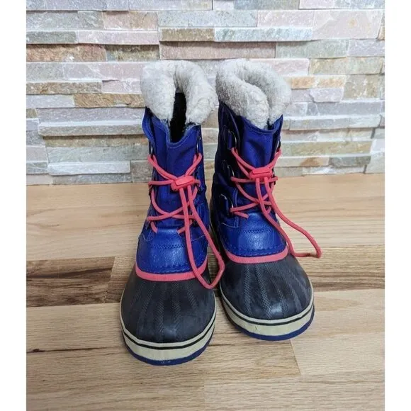 Sorel Yoot Pac Purple/Pink Snow Boots Girls Size 4