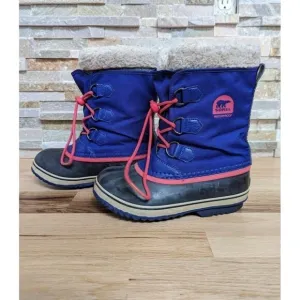 Sorel Yoot Pac Purple/Pink Snow Boots Girls Size 4