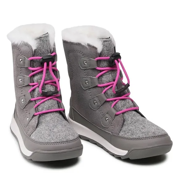 Sorel Young Whitney II Joan Lace Boot — Waterproof Winter Boots Big Kids