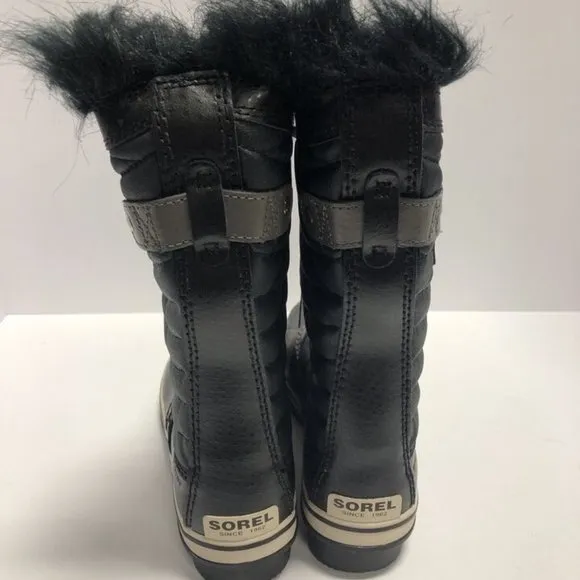 Sorel Youth Tofino II Waterproof Winter Boots Black, Kids’ Size 5M