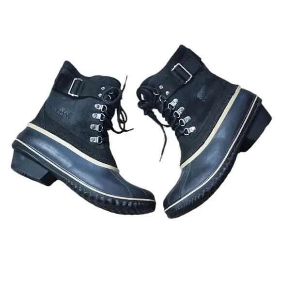Sorel Black Suede Boots