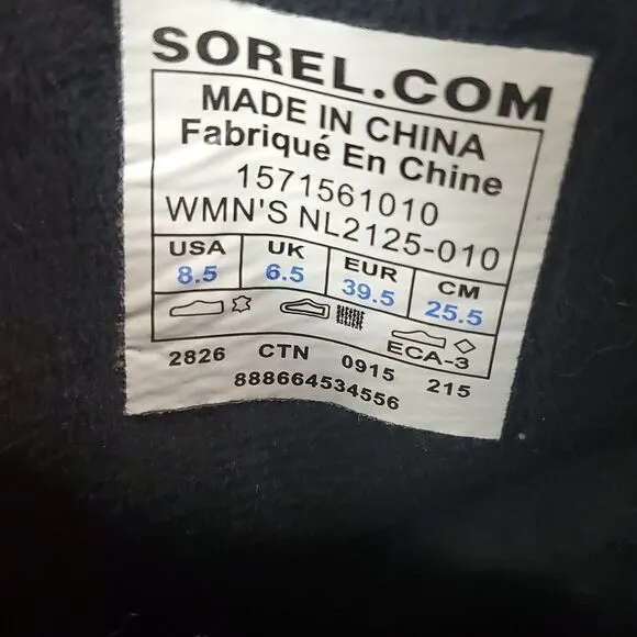 Sorel Black Suede Boots