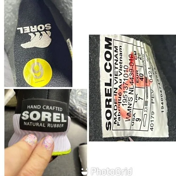 SOREL Womens Out N About III Puffy Zip Ankle Boots Size 9 M Black Waterproof Zip