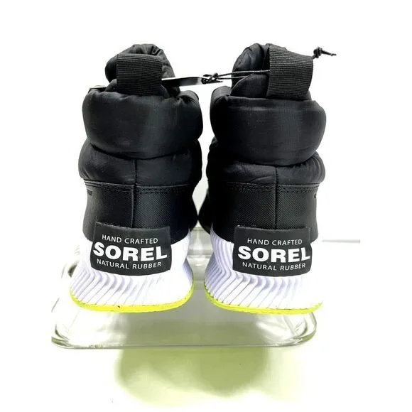 SOREL Womens Out N About III Puffy Zip Ankle Boots Size 9 M Black Waterproof Zip