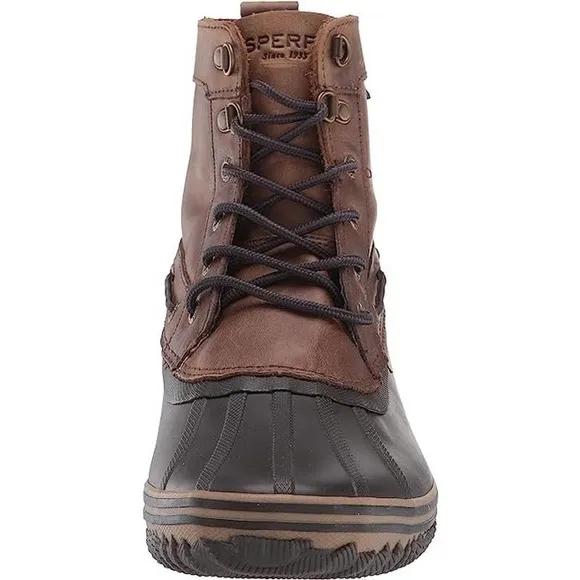 Sperry Mens Huntington Duck Boot Boots, Brown/Dk Brown, 7.5