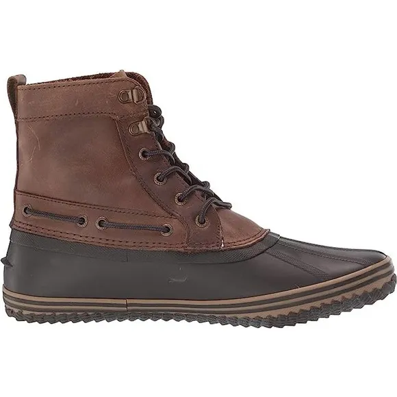 Sperry Mens Huntington Duck Boot Boots, Brown/Dk Brown, 7.5