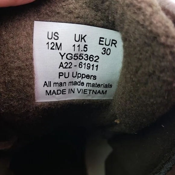 Sperry Top Sider Saltwater Toddler Size 12 Brown Leather Waterproof Duck Boots