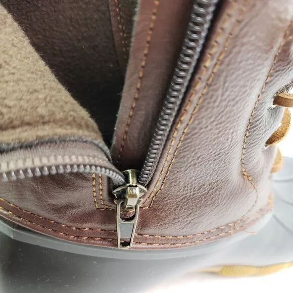 Sperry Top Sider Saltwater Toddler Size 12 Brown Leather Waterproof Duck Boots