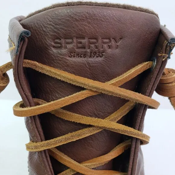 Sperry Top Sider Saltwater Toddler Size 12 Brown Leather Waterproof Duck Boots