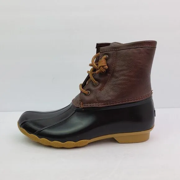 Sperry Top Sider Saltwater Toddler Size 12 Brown Leather Waterproof Duck Boots