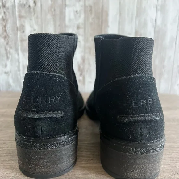 Sperry Women's Black Suede Ankle Boots 9