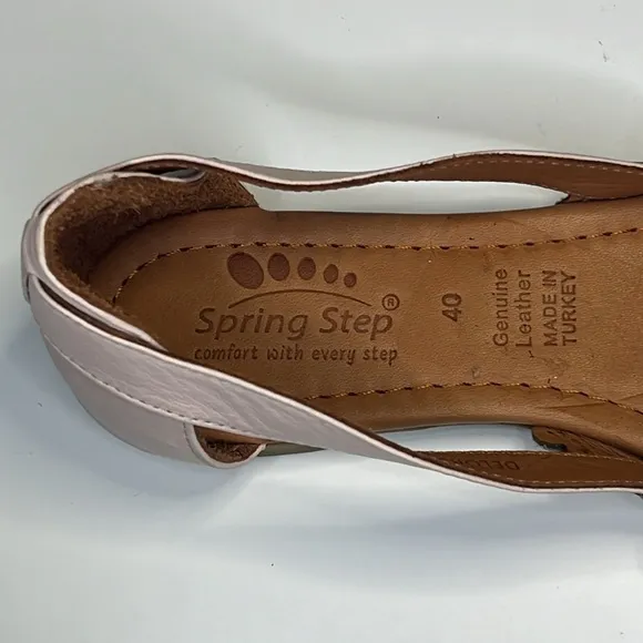 Spring Step - Delorse Slip-on D'orsay Flat Shoes Women Size EU 40/US 9