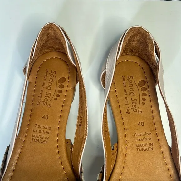 Spring Step - Delorse Slip-on D'orsay Flat Shoes Women Size EU 40/US 9