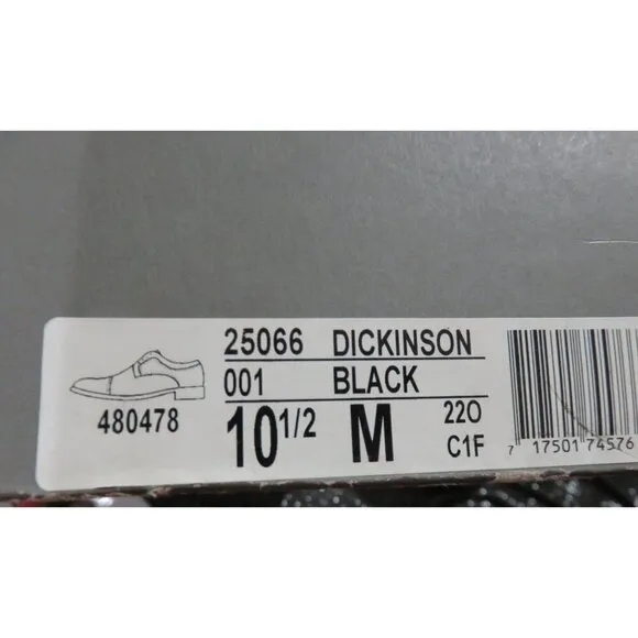Stacey Adams Black Dickinson Leather Oxford Dress Shoes size 10.5 gorgeous!