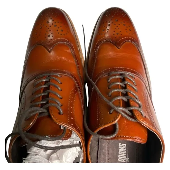 Stacey Adams Classic Brown Leather Oxford Brogues, 8.5