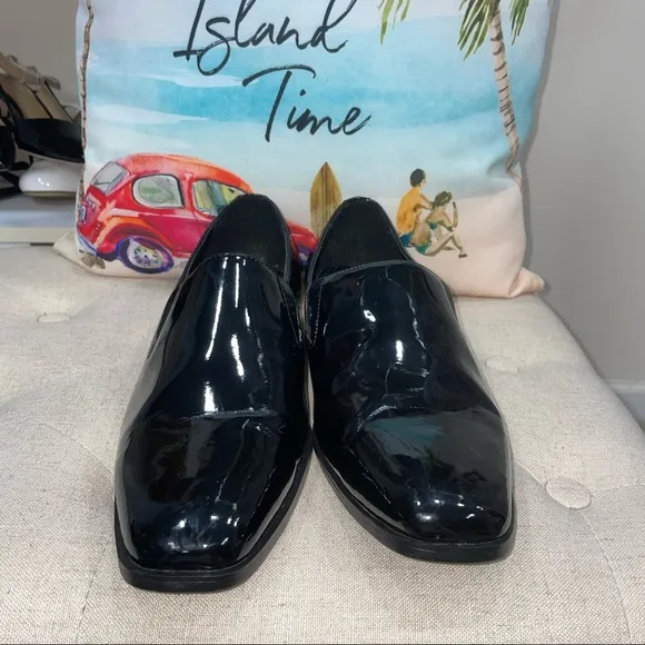 Stacy Adams 21113-004 Black Patent Leather Loafer Shoes Size 11M