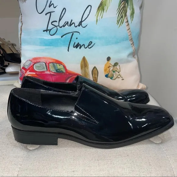 Stacy Adams 21113-004 Black Patent Leather Loafer Shoes Size 11M