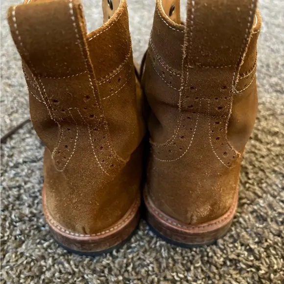 Stacy Adams Brown Ankle-High Lace-Up Boots
