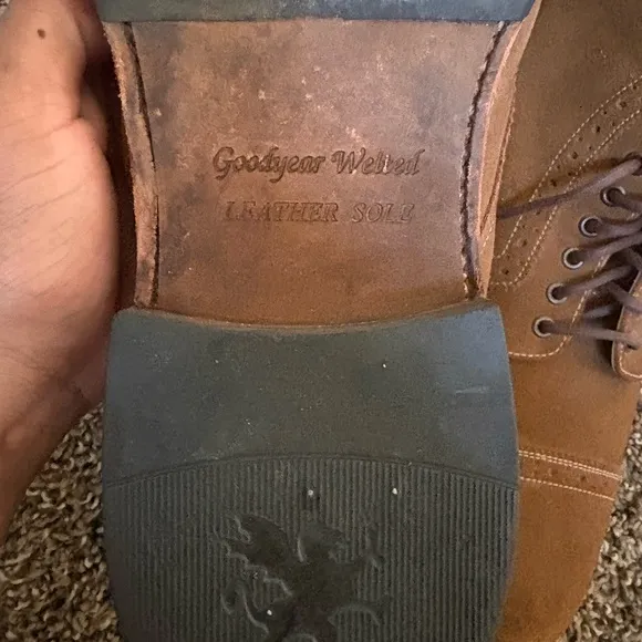 Stacy Adams Brown Ankle-High Lace-Up Boots