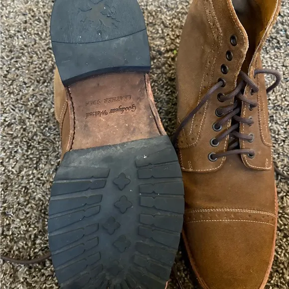 Stacy Adams Brown Ankle-High Lace-Up Boots