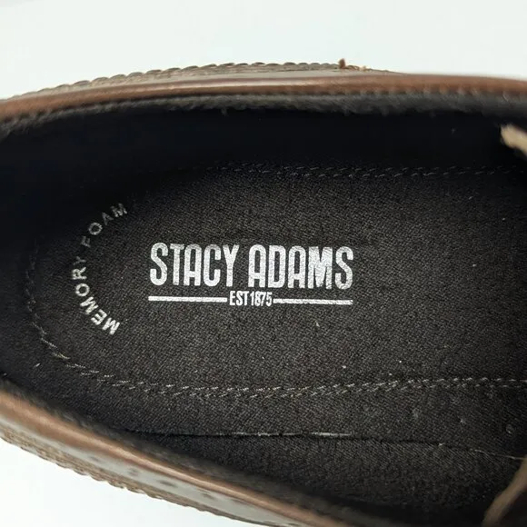 Stacy Adams Lace-Up Oxford, Brown Leather, Men's 12 M
