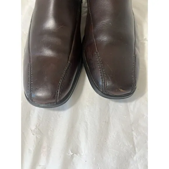 Stacy Adams Leather Boots Dark Brown 10. 5 Chukka Side Zip Men