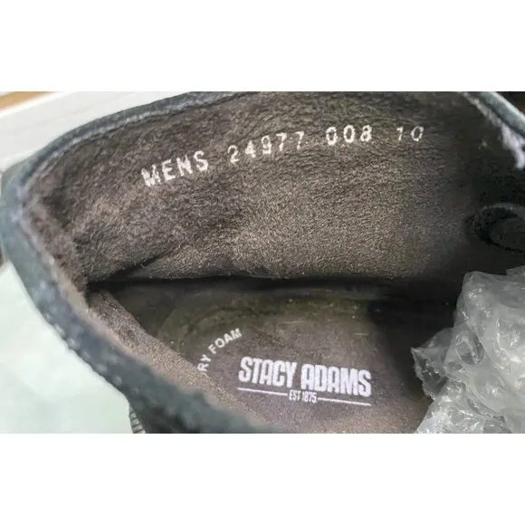 Stacy Adams Men's Chukka Boots Size 10 Suede Black