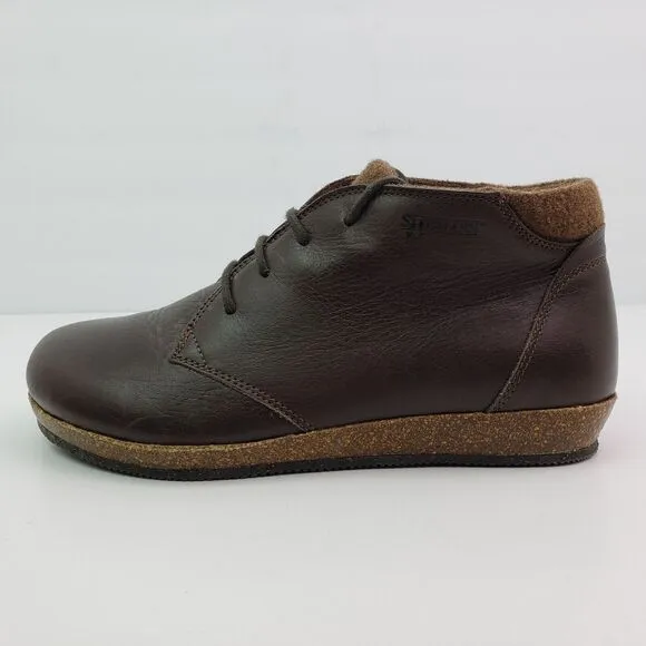 Stegmann Vienna Womens Size 7 Brown Leather Wool Chukka Clog Boot Shoes