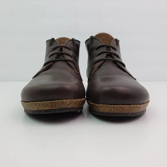 Stegmann Vienna Womens Size 7 Brown Leather Wool Chukka Clog Boot Shoes