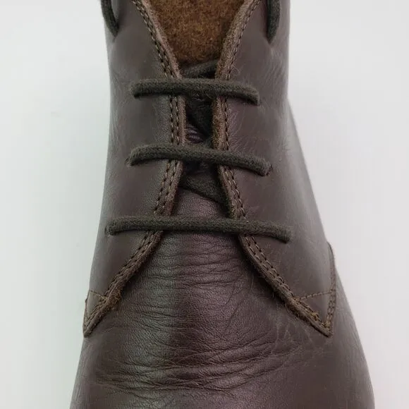 Stegmann Vienna Womens Size 7 Brown Leather Wool Chukka Clog Boot Shoes