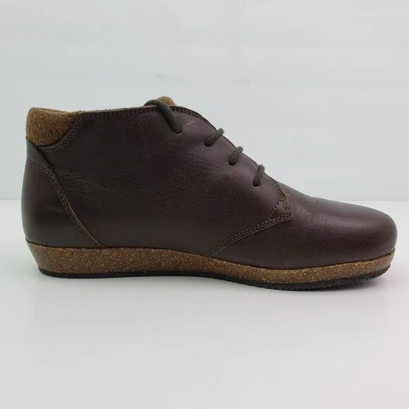 Stegmann Vienna Womens Size 7 Brown Leather Wool Chukka Clog Boot Shoes