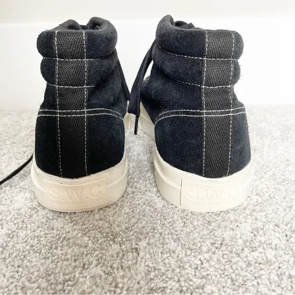 Stepney Workers Club Varden Black Suede Sneakers