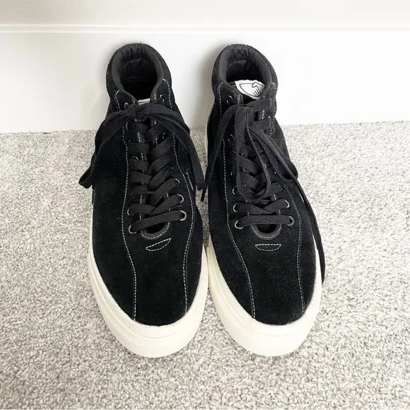 Stepney Workers Club Varden Black Suede Sneakers
