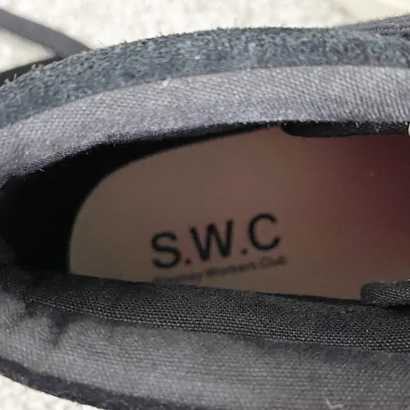 Stepney Workers Club Varden Black Suede Sneakers