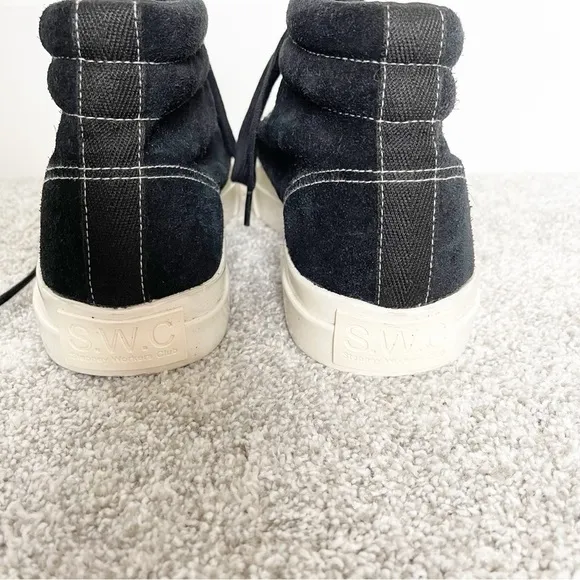 Stepney Workers Club Varden Black Suede Sneakers