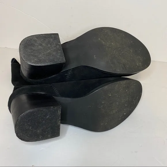 Steve Madden 3” inch black boots leather upper. Size 7.5