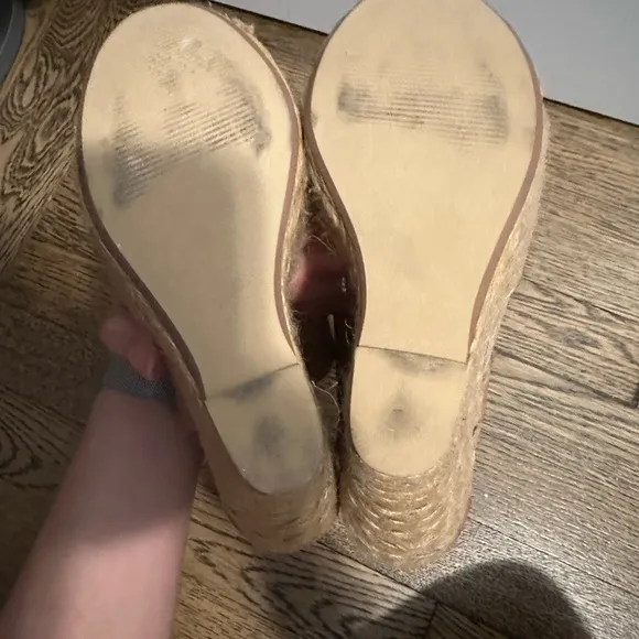 Steve Madden brown/Nude Wedges