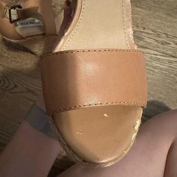 Steve Madden brown/Nude Wedges