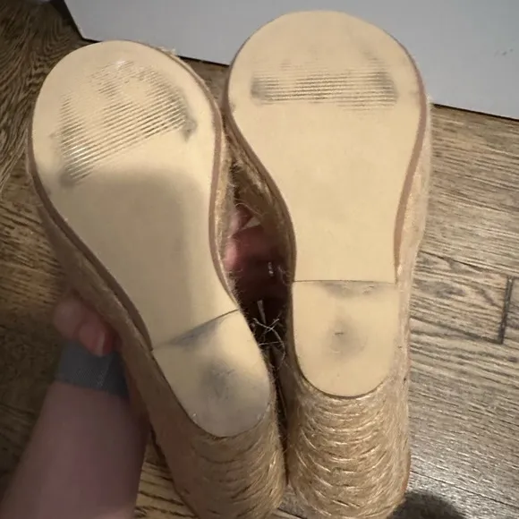 Steve Madden brown/Nude Wedges