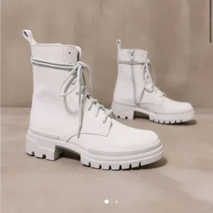 Steve Madden Clean Slate Combat Boot White US 8