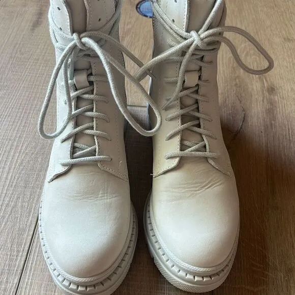Steve Madden Clean Slate Combat Boot White US 8